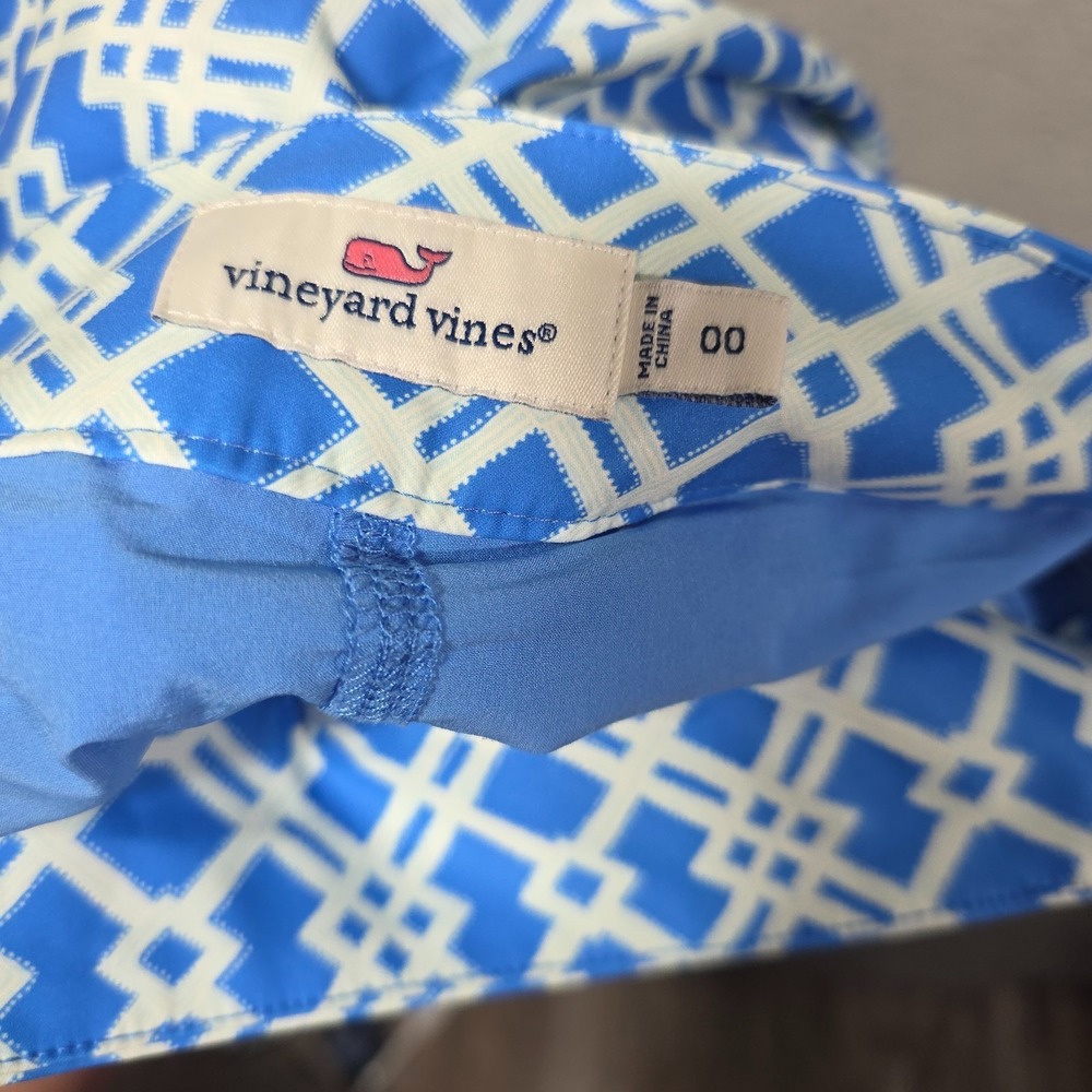 Vineyard Vines Skort Skirt Blue Size 00 Four Pockets Zippers Tennis Golf - Picture 7 of 8
